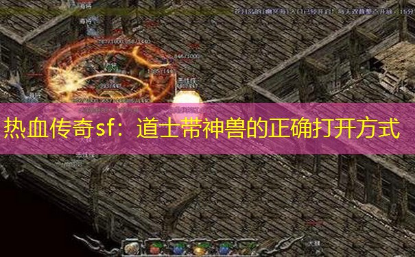 热血传奇sf：道士带神兽的正确打开方式