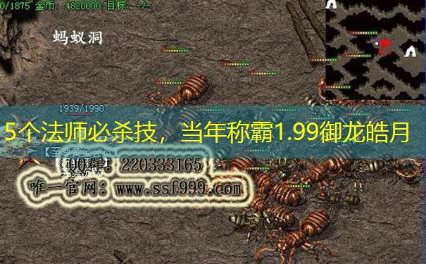 5个法师必杀技，当年称霸1.99御龙皓月