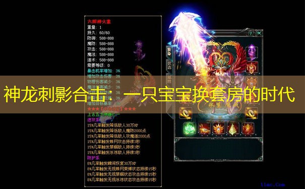 神龙刺影合击：一只宝宝换套房的时代