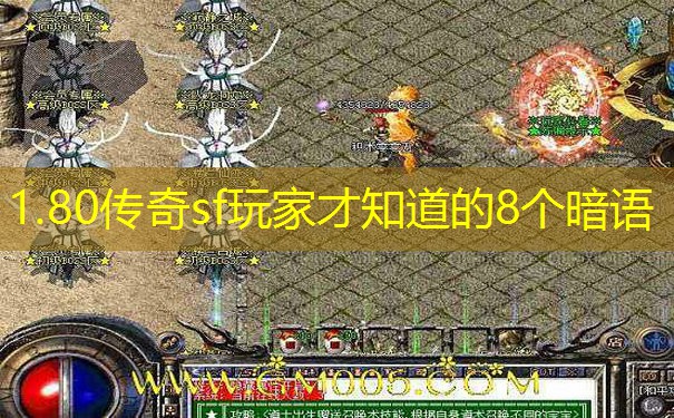 1.80传奇sf玩家才知道的8个暗语
