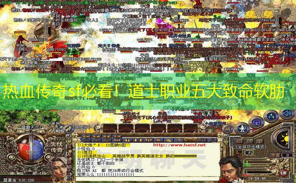 热血传奇sf必看!道士职业五大致命软肋