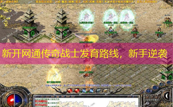 新开网通传奇战士发育路线,新手逆袭
